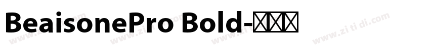 BeaisonePro Bold字体转换